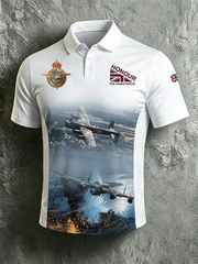 Herren-Poloshirt mit Aufdruck der britischen Luftwaffe