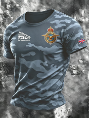 Herren T-Shirt mit Aufdruck "British Air Force" und kurzen Ärmeln