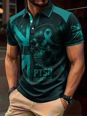 Herren-T-Shirts mit PTSD-Aufklärung für Veteranen