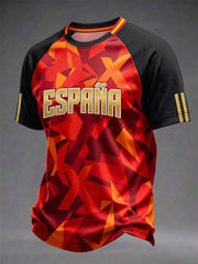 Herren Spanien Fußballteam 2026 Print T-Shirt