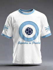 Herren Manchester Fußball-Liebhaber bedrucktes T-Shirt