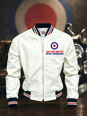 Herren UK Mods Musikliebhaber bedruckte Monkey Jacke