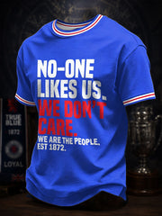 Herren Schottland Fußball Liebhaber T-Shirt mit Aufdruck in Blau