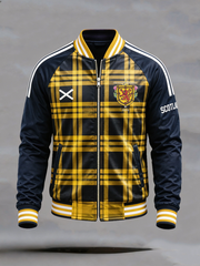 Herren UK Fußball-Liebhaber Schottland Bedruckte Reißverschlussjacke