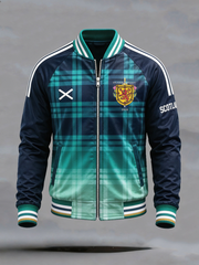 Herren UK Fußball-Liebhaber Schottland Bedruckte Reißverschlussjacke