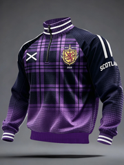 Herren "UK Football Lover Scotland" bedrucktes Sweatshirt