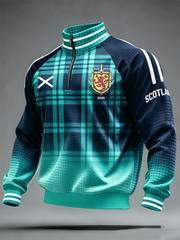 Herren "UK Football Lover Scotland" bedrucktes Sweatshirt
