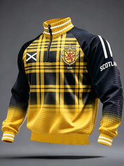 Herren "UK Football Lover Scotland" bedrucktes Sweatshirt