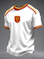 Herren T-Shirt mit spanischem Fußball-Print