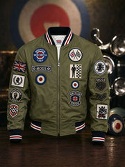 Herren UK Mods Musikliebhaber bedruckte Monkey Jacke