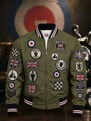 Herren UK Mods Musikliebhaber bedruckte Monkey Jacket