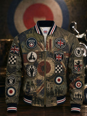 Herren UK Mods Musikliebhaber Bedruckte Monkey Jacke