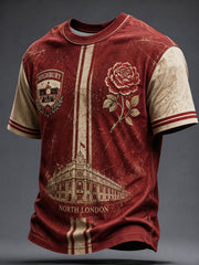 Herren T-Shirt Highbury Stolzer Nordlondoner Fußballliebhaber bedruckt