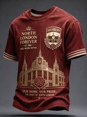 Herren Highbury Proud North London Football Lover bedrucktes T-Shirt