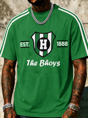 Herren-T-Shirt mit schottischem Celtic FC-Print, Kurzarm