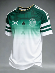 Herren-T-Shirt mit schottischem Celtic FC-Print, Kurzarm