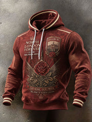 Herren Fußballliebhaber North London Forever Bedruckter Hoodie