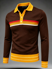 Herren Langarmhemd im Retro-Stil