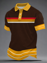 Herren Retro-Poloshirt