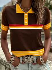 Retro-Poloshirt für Damen