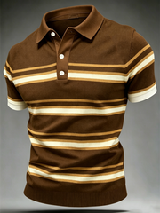 Herren Retro Poloshirt