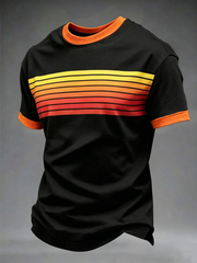 Retro Herren T-Shirt mit kurzen Ärmeln
