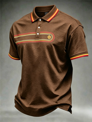 Retro Polo-Shirt für Herren