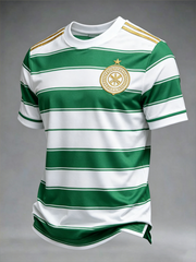 Herren schottisches Celtic FC T-Shirt mit Aufdruck und kurzen Ärmeln