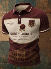 Herren-Poloshirt „North London Forever Football Lover“ mit Aufdruck