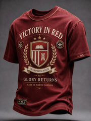 Herren North London 22 Red Reborn Champion Football Lover bedrucktes T-Shirt