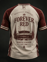 Herren T-Shirt mit Aufdruck "north London forever", Kurzarm