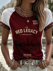 Bedrucktes kurzärmeliges T-Shirt „Women's North London Forever“