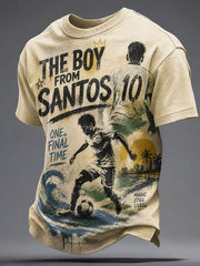 Herren T-Shirt mit Aufdruck „Brazil Football Lover 10 Art“