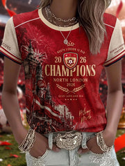 Damengeschenk für Fußballfans: Lässiges T-Shirt mit Aufdruck