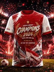 Herren T-Shirt für Fußballfans mit Aufdruck Freizeit