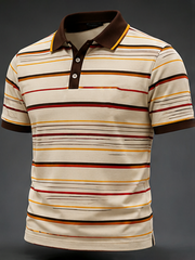 Herren Retro-Polohemd