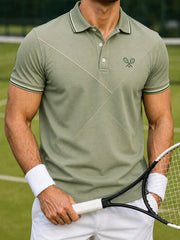 Klassisches gestreiftes Luxus-Tennisshirt für Herren