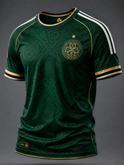 Herren Celtic Football bedrucktes Kurzarm-T-Shirt