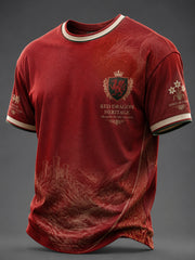Herren T-Shirt mit walisischem Drachenmotiv