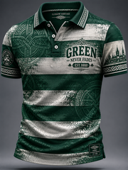 Herren Celtic Football bedrucktes Poloshirt
