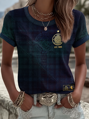 Bedrucktes, kurzärmeliges Damen-T-Shirt Celtic Football