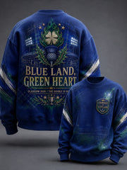 Herren Schottland Fußball-Liebhaber Grünes Glaubens-Sweatshirt mit Aufdruck