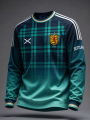 Herren Schottland Fußball-Liebhaber Grünes Glaubens-Sweatshirt mit Aufdruck