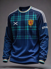 Herren Schottland Fußball-Liebhaber Grünes Glaubens-Sweatshirt mit Aufdruck