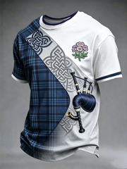 Herren T-Shirt mit Schottland-Druck und kurzen Ärmeln