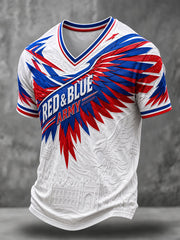 Herren Eagles Stolzer Fußballliebhaber Bedrucktes T-Shirt