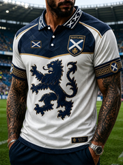 Herren-Poloshirt mit SCHOTTLAND-Aufdruck
