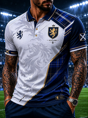 Herren-Poloshirt mit SCHOTTLAND-Aufdruck