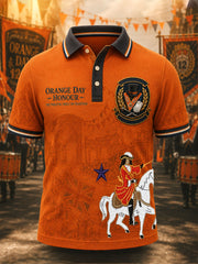 Herren T-Shirts mit Orangemen's Day-Print für legere Anlässe, 12. Juli
