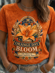 Damen T-Shirt mit Aufdruck zum 12. Juli Orangemen's Day